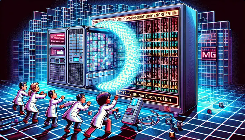 Visualization of quantum computing threats to traditional encryption